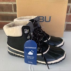 JBU by Jambu Women’s Ali Black Lace Up Winter Pac Duck Boots Shoes US 8.5 M